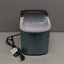 HealSmart Ice Maker for Countertop, 9 Ice Cubes Ready in 6 Mins, 26lbs Ice/24Hrs, with Self-Cleaning Feature, Ice Spoon and Basket, for Home, Kitchen, Camping, Party, Silver