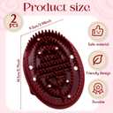 2 Pcs Meridian Massage Brush Magnetic Full Body Meridian Brush Beauty Salon Massage Tools for Full Body SPA Massager Relaxation(Brown)