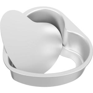 Heart Shaped Cake Pan 6 Inch Aluminum Cake Tin Baking Cake Mould for Weddings Birthday Party, Heart-shaped Small Cake Pan for 1-2 Servings
