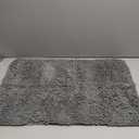 OLANLY Bathroom Rugs 30x20, Extra Soft Absorbent Chenille Bath Rugs, Rubber Backing Quick Dry, Machine Washable Bath Mats for Bathroom Floor, Tub and Shower, Home Decor Accessories, Grey