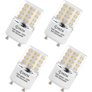 GU24 LED Bulb,15W GU24 LED TwistLock Bulbs Non-Dimmable GU24 LED Ceiling Fan Light Bulb,120 Watt Equivalent 1200lm Warm White 3000K, Squat GU24 LED Light Bulbs Replacing CFL 2 Pin Light Bulbs,4-Pack