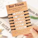 Best Friend Bracelet Love Knot Matching Bracelets for BFF Friendship Long Distance Bracelet for Bestie Sister Couples Birthday Christmas Jewelry Gifts