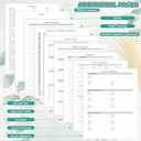 2 x Academic Planner 2025-2026, 8.5" x 11", Weekly & Monthly Planner from JUL.2025 to JUN.2026, Column View Calendar Organizers, Spiral Hardcover Agenda Book with Tabs for Office School Supplies, Leaves