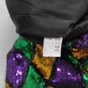 Sequin Shorts for Women - High Waisted Glitter Sparkly Shorts Concert Outfit Disco Party Music Festival Halloween Clothes (Large, Mardi Gras-diamond Pattern) L