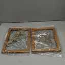 NIKKY HOME Dried Flowers Grass Wall Art Set of 2 Natural Plant Artwork with Clear Glass Display Frame and Jute Rope Gallery Wall Decor Living Room Decor