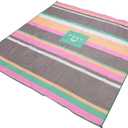 Roxy Sand-Free Beach Mat Large Waterproof Outdoor Picnic Blanket, Lightweight Foldable Mat for Beach, Camping, Park, or Travel Fits 4-6 People, Quick-Dry, Durable