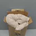 Amlie Home Waffle Throw Blanket for Couch, Soft Cozy Chenille Knit Blanket Warm Decorative Throw for Sofa, 50"x60", Beige