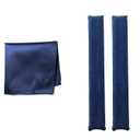 YOSHUYUKI Classic Heatless Curls Overnight Rods No Heat Hair Curlers to Sleep Jumbo Foam Large Hair Rollers for Long Short Hair Heatless Curling Rod Set Styling Tools with Satin Scarf Navy