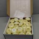 Homemory 48 Pack 3 Flameless Led Floating Candles, 200+ Hour Battery Operated Flickering Waterproof Tealights for Cylinder Vases, Centerpieces at Wedding, Party, Pool, Holiday (Ivory Base)