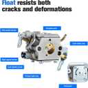PR4218 596786602 Carburetor Kit Compatible with Poulan Pro PR4218A Poulan PL3816 PL3314 PR4016 PD4218 PD4016 18Inch 42CC Gas Chainsaw Model Parts