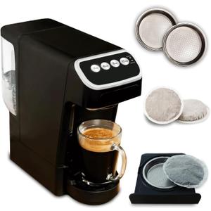 Coffee Machine  Compatible with Senseo Pods  Fast Brewing Single-Serve Coffee Maker with Rich Flavor Extraction, Crema Layer, Space-Saving Sleek Design, Barista-Quality Taste