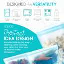 Reusable food container silicone bag, Upgrade second generation 6 Pcs Containers Storage, 100% Silicone Reusable Food Bag, Stand Up Preservation Bag, Rounded interior for easy cleaning.