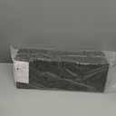 WOPITUES Wood Floating Shelves Set of 6, Shelves for Wall Decor, Farmhouse Shelf for Bedroom, Bathroom Storage Shelves, Book Shelves for Living Room-Black (16.5 Inch)