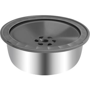 No Spill Dog Water Bowl, 3.5L Large Slow Drinking Pet Water Dish, Non Spilling Stainless Steel Messy Drip & Splash Proof Water Feeder Dispenser Slobber Stopper for Dogs No Spill Dog Water Bowl, 3.5L Large Slow Drinking Pet Water Dish, Non Spilling Stainless Steel Messy Drip & Splash Proof Water Feeder Dispenser Slobber Stopper for Dogs
