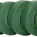 Floral Accessories - Self Seal Stem Wrap - 1 Inch Rd, Green, 1 Inch, 6 Pieces