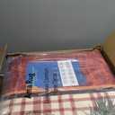 RUGSREAL Christmas Area Rug 8x10 Non Slip Washable Rug Pine Cones Area Rug Low Pile Ultra Thin Indoor Throw Carpet Rug for Laundry Dining Room, Red