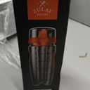 Portable Water Bottle with Fruit Infuser (Sunrise Orange)