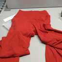 Sunzel Womens Flare Leggings No Front Seam Flare Yoga Pants with Tummy Control Crossover High Waist - 28" / 30" / 32" / 34" (Medium, True Red)