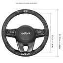 for Chevrolet Steering Wheel Cover, Nappa Leather&Carbon Fiber Texture Steering Wheel Cover, 14.5-15 Inch Compatible with Chevy Silverado Tahoe Equinox Traverse Trailblazer Colorado Accessories