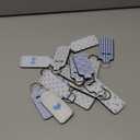 Ctosree 20 Pcs Valentine's Day Team Gifts Bulk Coquette Bow Lipstick Holder Keychain Bulk Galentines Birthday Party Favor(Blue,Elegant Style)