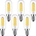 SHUWDKAR E14 LED Bulb Dimmable European Base 40 Watt Equivalent 400LM Soft White 3000K, Vintage LED 4W E14 Light Bulb, 6 Pack