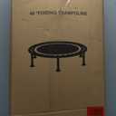 ZCMHAXJ Foldable Mini Trampoline, 40" Rebounder Trampoline for Adults & Kids, 440lbs Capacity Indoor Fitness Workout Exercise Equipment