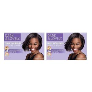 SoftSheen-Carson Dark and Lovely Healthy Gloss 5 Moisturizing No-Lye Relaxer with Shea Butter, Super, 2 Count