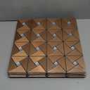 Art3d 10-Sheet Peel and Stick Backsplash Metal Mosaic Tiles for Kitchen Wall Decor, Stick on Aluminum Composite Tiles Stikers, Copper Windmill Puzzle Glass Mixed (12x12 Inch)