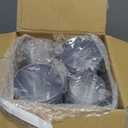 I00000 100 Pack 12 oz Silver Plastic Cups, Silver Rimmed Disposable Cups, Party Wine Glasses Cocktail Glasses Premium Cups with Silver Rim, 12 Ounce Plastic Tumblers For Party