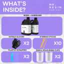 64 OZ Epoxy Resin KIT by Mr. Resin Crystal Clear Epoxy Resin for Arts & Crafts : Cures in 24 Hours! River Tables, Molds, Keychains & More! (64 fluid ounces)