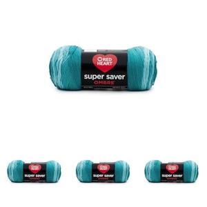 RED HEART E305.3985 Super Saver Ombre Yarn, Velvet (Pack of 2)