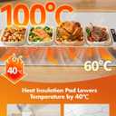 Warming Mat for Food Extra Long 43"x12" 600W Food Warming Mat Heat Resistant Pad,Chafing Dishes for Buffet 6 Temp 12 Hours,Child Lock,Food Warmers for Parties Buffet for Catering Gatherings