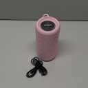 Ortizan Portable Bluetooth Speakers, IPX7 Waterproof Wireless Speaker with 24W Loud Stereo Sound, Deep Bass, Bluetooth 5.3, RGB Lights, Dual Pairing, 30H Playtime for Home, Outdoor, Party (Pink)