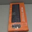 Large Print Wireless Keyboard and Mouse - 7 Color Backlit, Oversize Letters, Rechargeable, Compatible with PC, Windows, Gaming