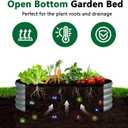zizin 2 Pack Galvanized Raised Garden Bed Metal Round Raised Garden Beds Outdoor Planter Box for Vegetables (4FT, Silver)