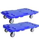 23.6 x 15.7 x 5.1in Large Heavy Furniture Appliance Moving Pallets, 2 PCS Furniture Movers Dolly with 4 Brakeable Wheels, 330 LB Capacity Splicable Multipurpose Portable Flat Dolly Cart