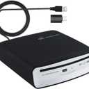 USB External Car Universal CD Player USB Connection Portable CD Player for Car Android Navigation/TV/MacBook pro/Laptops Desktops with Plug and Play