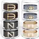 Belt Organizer for Closet Storage: Clear Acrylic 8-Layer Stackable Belt Box, Space-Saving Neat Case Holder