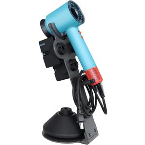 for Dyson Supersonic Nural Hair Dryer Stand Holder, Dyson Blow Dryer Accessory Organizer, Attachments Counter Storage Rack (Grey)