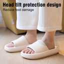 Cloud Slippers For Women Shower Shoes Pillow Slides Indoor House Outdoor Flip Flops For Men Bathroom Non-Slip Home Bubble Foam Beach Platform Slippers (9-10 Women/7.5-8.5 Men, White)
