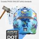 Dirt Bike Helmet for Kids with Goggles & Gloves for 8-18 Years Old Boys & Girls, DOT Certified Kid ATV Helmet Motocross Off Road X-Large