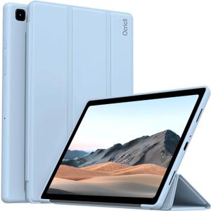 Case for Samsung Galaxy Tab A7 10.4 Inch 2022/2020 (Model: SM-T503/T509/T500/T505/T507), Slim Lightweight Trifold Stand Cover with Soft TPU Back Shell, Blue