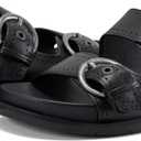 Earth Women's Footbed Slide Sandal (5, Black 001)