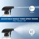 Veco 500mL (17oz) Graduated Spray Bottles, 4-Pack 360 Any-Angle Spraying for Easy Dilution, Leak-Resistant spray bottles for Cleaning, Plants, Hair & Pet Use + Foldable Funnel