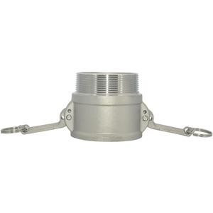 VARMHUS Male Pipe Threads x 2-1/2" Type B Trash Pump Adapter Female Camlock,Type B Hose Fitting,Stainless Steel 316 (2.5 Inch)