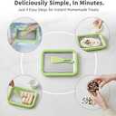 2 x Rolled Ice Cream Maker Machine - Perfect for Home & Parties UseDIY Manual Rolled Ice Cream Tray - Ice Cream Machine for Delicious Hand-Rolled Desserts (White)