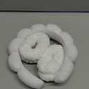 Zkptops Spa Headband for Washing Face Wristband Sponge Makeup Skincare Headband Bubble Soft Terry Cloth Hairband Christmas Birthday Gift for Women Girls Fashion Puffy Non Slip Thick Headwear (White)