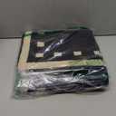 GRANNY SAYS Indoor Doormat, 24" x 36", Non-Slip Front Door Mats, Outdoor Welcome Mat Washable, Low Profile Indoor Door Mats for Entryway, Floor Inside Back Door Mat (Black - Tan Square)