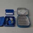 Bento Lunch Box for Kids With 8oz Soup thermo,Leak-proof Lunch Containers with 5 Compartment,thermo Food Jar and Lunch Bag, Food Containers for School (A-Blue(Extreme Locomotive))