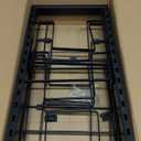 MUDEELA Pots and Pans Organizer Rack for under Cabinet, Expandable 11.81''-22.85'' Pot Lid Kitchen Cabinet Organizer Holder with 10 Adjustable Compartment Cutting Board Organizer for Pan Lid, Bakeware